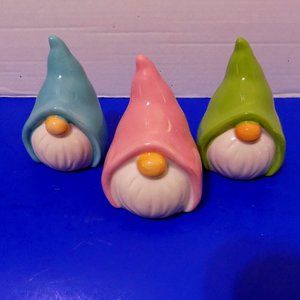 NEW Spring Ceramic  Gnomes Elf Dwarf Figurines Statue
